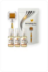 Más información sobre el Dermaroller medida de 0,75 mm y Pack Roller Cleaner